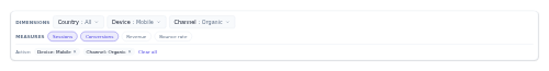 Report Filter Bar preview