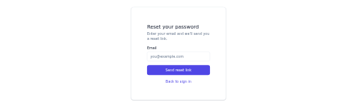 Forgot Password preview