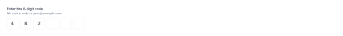OTP Input preview
