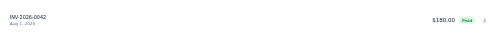 Invoice Row preview