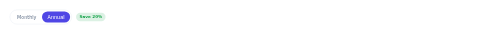 Pricing Toggle preview
