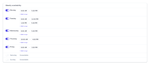 Availability Scheduler preview
