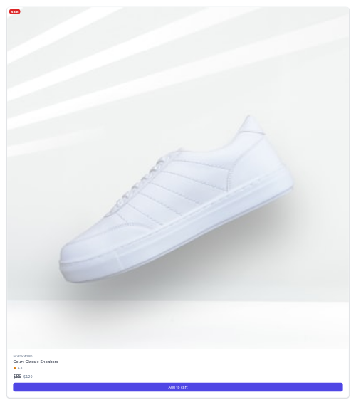 Product Card preview
