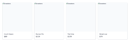 Product Grid preview