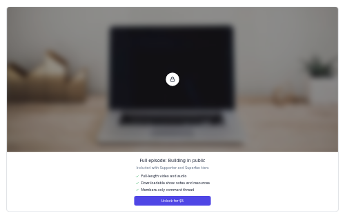 Content Paywall preview