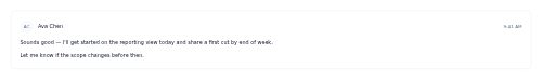 Thread Message preview