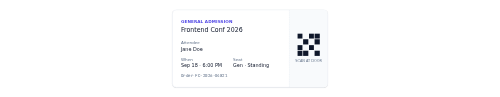 E-ticket preview