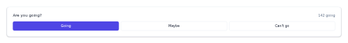 RSVP Widget preview