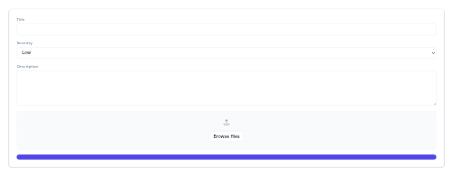 Bug Report Form preview