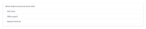 Inline Poll preview