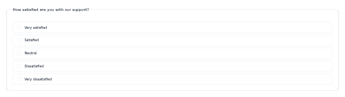 Survey Question preview