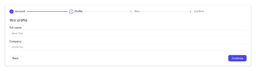 Multi-step Form preview
