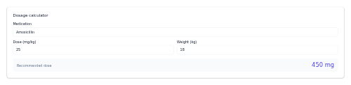 Dosage Calculator preview