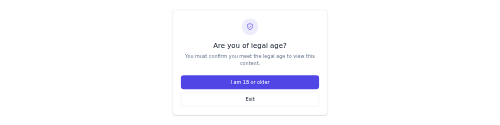 Age Gate preview