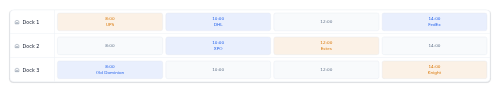 Dock Schedule preview