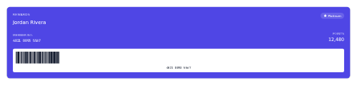 Member Card preview