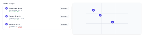 Store Locator preview