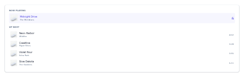Queue List preview