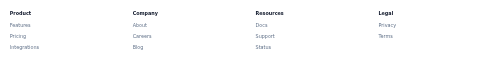 Footer Navigation preview