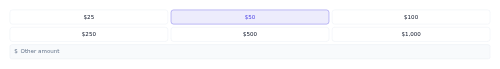 Donation Amount Picker preview