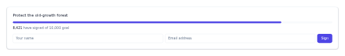 Petition Signer preview