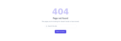 404 Error preview