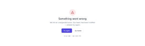500 Error preview