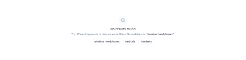 No Results preview