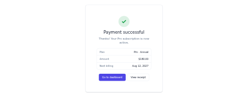 Success State preview