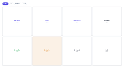 Menu Tile Grid preview