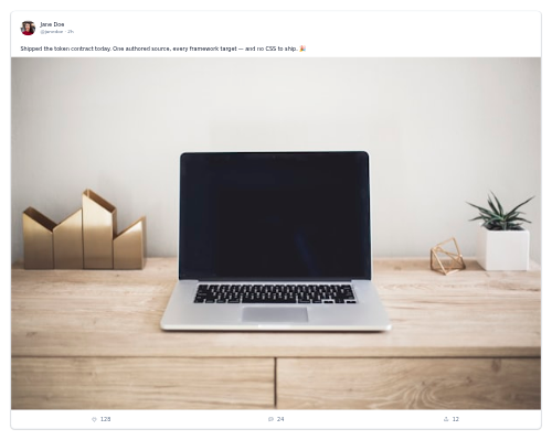 Feed Post preview