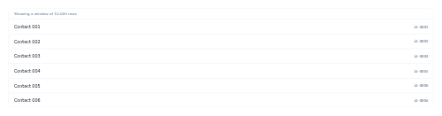 Virtual List preview